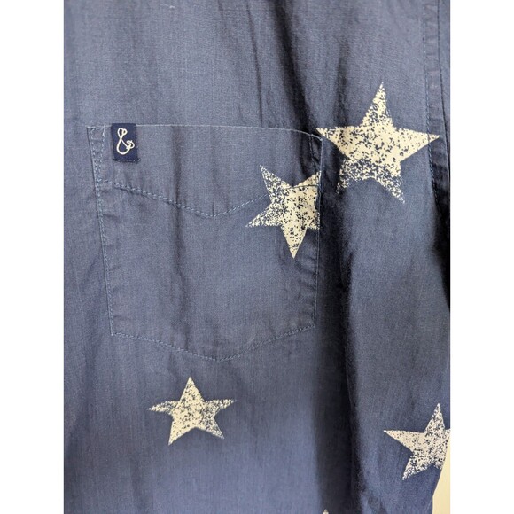 Tackle Tides Mens Stars Shirt XL Button Down Patriotic Dallas Cowboys Texas USA - Picture 3 of 12